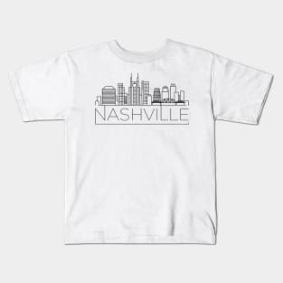 Nashville Minimal Skyline Kids T-Shirt